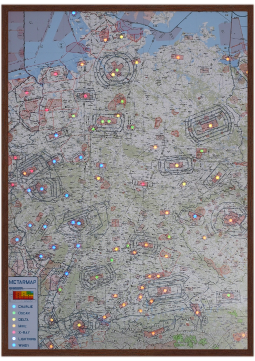 METARMAP with Brown Frame