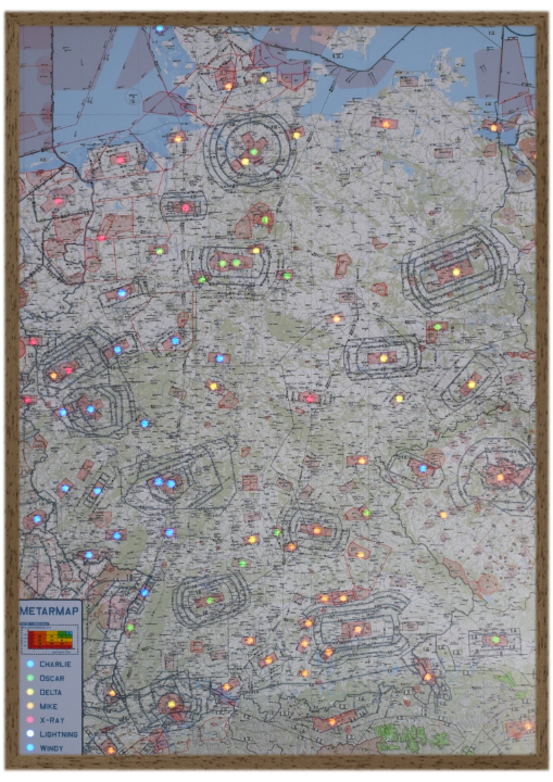 METARMAP with Oak Frame